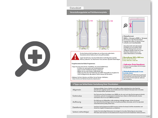 Product Bild veranstaltungsplakat_auf_hohlkammerplatte_in_flasche-form_konturgefr__st___beidseitig_4_4-farbig_bedruckt